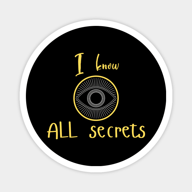 All-seeing eye secret society Magnet by Art-Julia